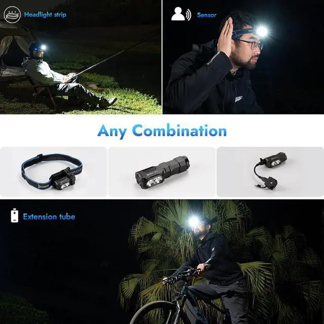 Alt view image 5 of 7 - E7 1800 Lumen Rechargeable Mini Flashlight with Magnet - Super Bright 6 Modes EDC Flashlight Typ-C Rechargeable LED IP68 Pocket Flashlight for Headlamp Use Rescue Camping