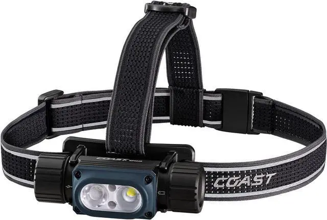 Main image of WPH34R 2000 Lumen Waterproof Ultra Bright IP68 USB Rechargeable-Dual Power Headlamp 6 Modes with Spot and Flood Beams Blue/Black