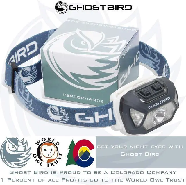 Alt view image 6 of 7 - Ghost Bird Seiker X1 Head Lamp - LED Rechargeable Cree XPE - Waterproof IPX7 Freezeproof Smashproof Perfect for Your Running Camping Backpacking Hunting and Cycling Adventures