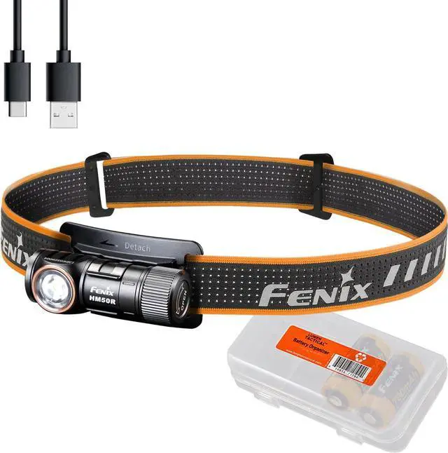 Main image of Power Bundle HM50R v2.0 Headlamp Bundle with 2X ARB-L16 700 Lumen USB-C Rechargeable Lightweight with Red Light and Lumentac Organizer