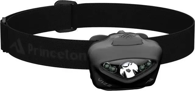 Main image of Vizz Headlamp 550 Lumen Dimmable LED IPX7 Water Resistance Essential Outdoor Accessory for Hiking Backpacking Camping Running and Safety Preparedness Black Tactical