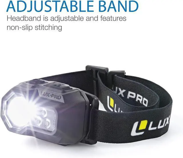 Alt view image 2 of 7 - Lux Pro Bright 400 Lumen Camping LED Headlamp - LP347