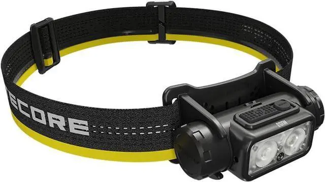 Alt view image 3 of 6 - NU53 1800 Lumen Headlamp USB-C Fast Charging Long Runtime Lightweight Designed for Industrial uses with Auxilary White and Red Light Sticker