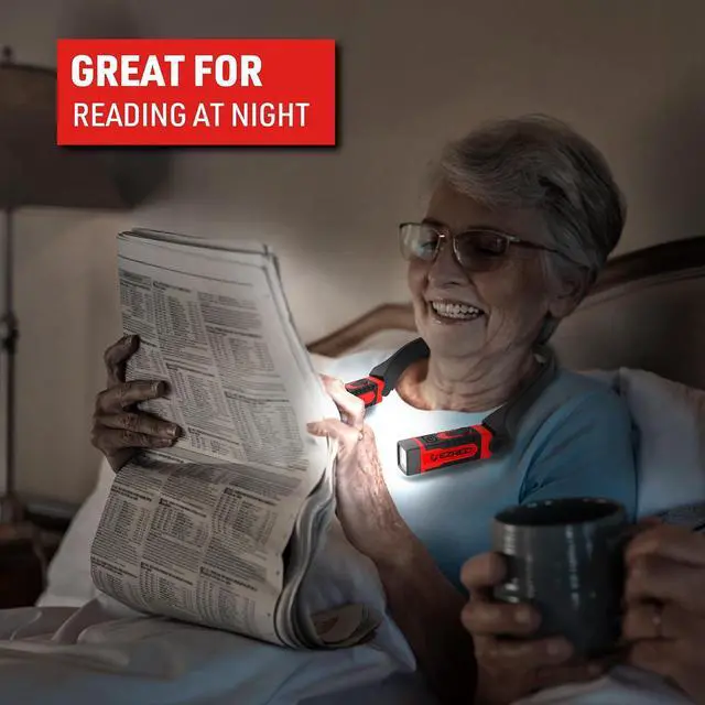 Alt view image 4 of 7 - ANYWEAR Rechargeable Neck Light for Hands-Free Lighting - NK15 Perfect Light for Mechanics Camping Hunting DIY Projects Reading