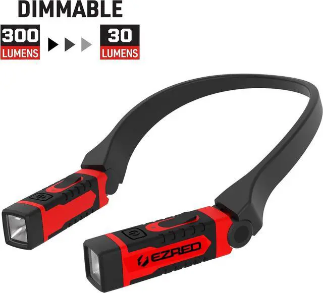 Alt view image 7 of 7 - ANYWEAR Rechargeable Neck Light for Hands-Free Lighting - NK15 Perfect Light for Mechanics Camping Hunting DIY Projects Reading