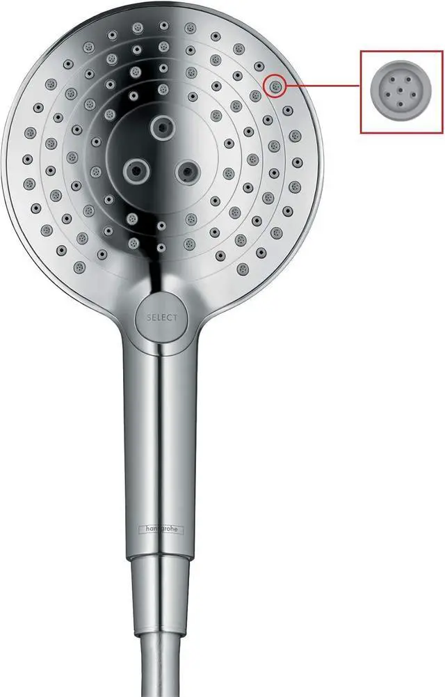 Alt view image 3 of 7 - Raindance Select S Easy Install 5-inch Handheld Shower Head Modern 3 -Spray PowderRain Rain Whirl 26037001