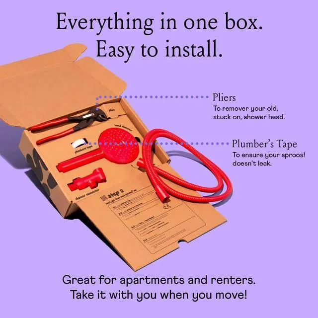 Alt view image 5 of 7 - Sproos - Handheld Shower Head, High Pressure, 3 Spray Functions Plus Pause, Extra Long 70 Inch Hose - Eco-friendly Materials - Easy DIY Installation - High Pressure Performance - Green