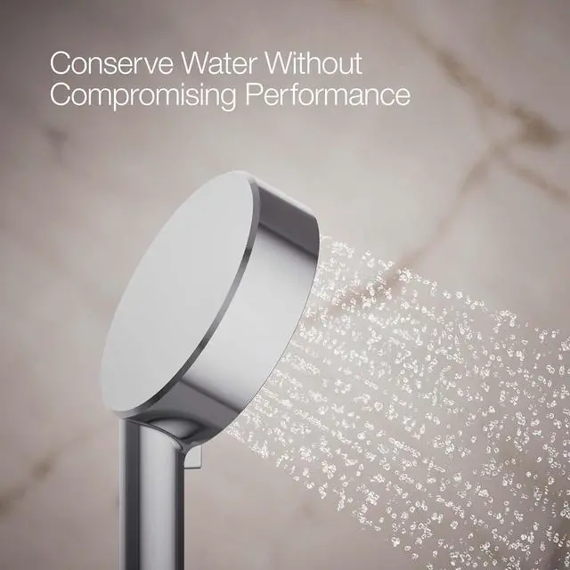 Alt view image 5 of 7 - 72415-G-CP Awaken G110 Three-Function Handshower Handheld Showerhead with 3 Spray Settings 1.75 GPM Polished Chrome