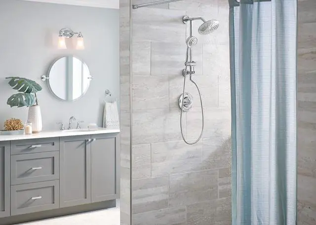 Alt view image 3 of 7 - Chrome Replacement 4-Function Eco-Performance Handheld Showerhead 164927
