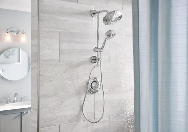 Alt view image 6 of 7 - Chrome Replacement 4-Function Eco-Performance Handheld Showerhead 164927