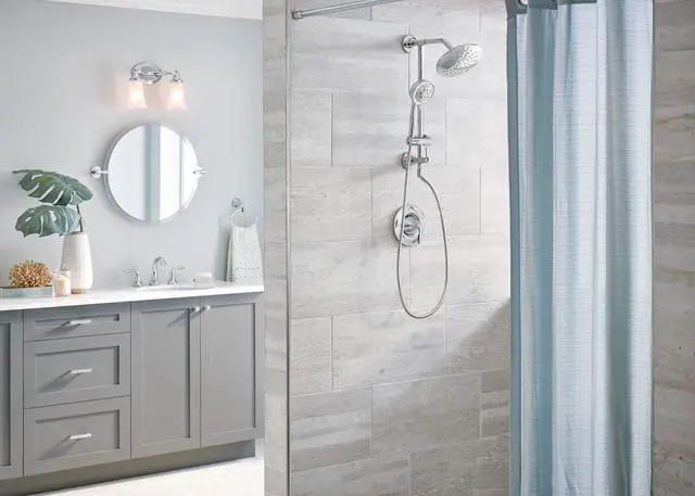 Alt view image 7 of 7 - Chrome Replacement 4-Function Eco-Performance Handheld Showerhead 164927