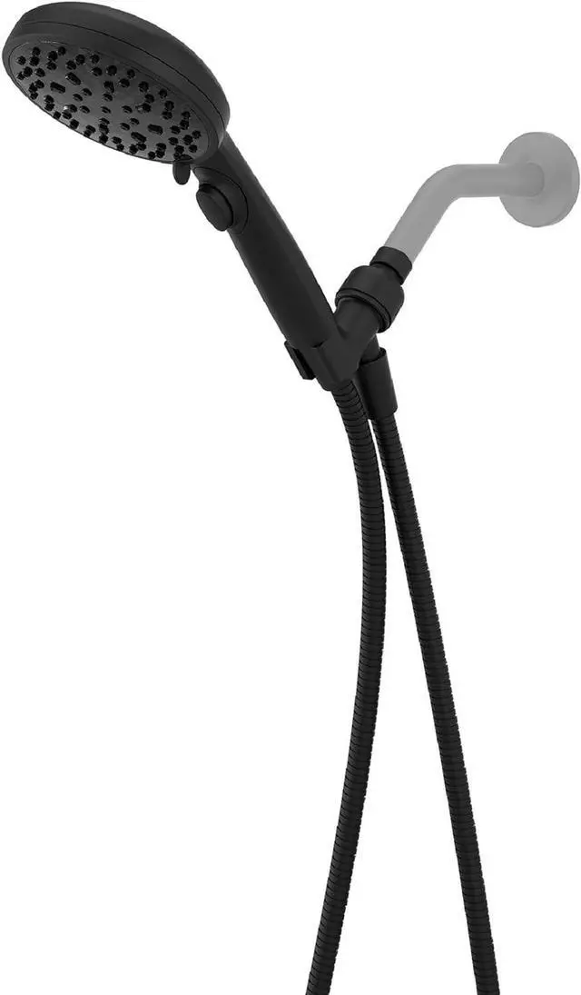 Main image of HydroFuse Handheld Shower Head Hose Included 6-Function 2.5 GPM Spot Defense Matte Black Finish 016HF01SDB