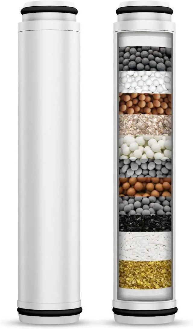 Main image of FEELSO Shower Filter for Handheld Shower Head, 2 Pack 15 Stage Replacement Filters for Hard Water Remove Chlorine and Harmful Substances