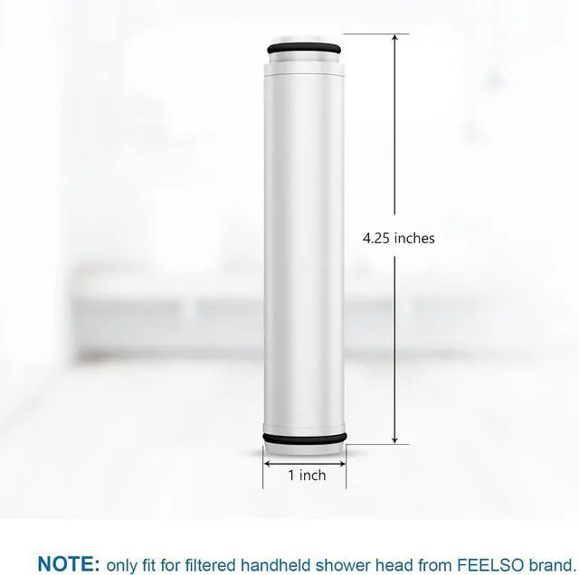 Alt view image 2 of 7 - FEELSO Shower Filter for Handheld Shower Head, 2 Pack 15 Stage Replacement Filters for Hard Water Remove Chlorine and Harmful Substances