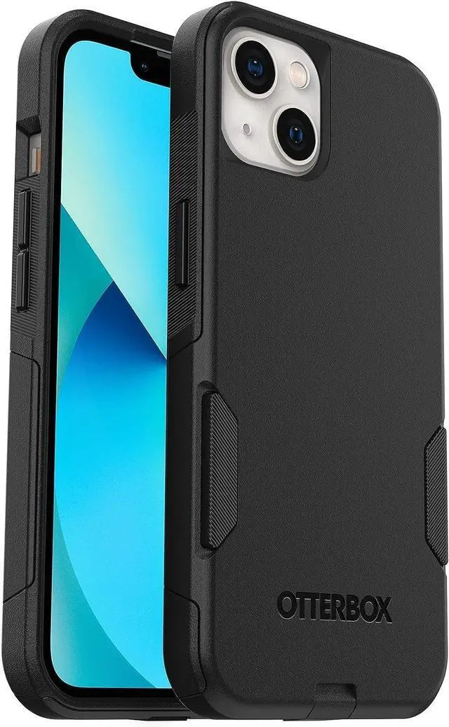 Main image of iPhone 13 (ONLY) Commuter Series Case - Black Slim & Tough Pocket-Friendly with Port Protection