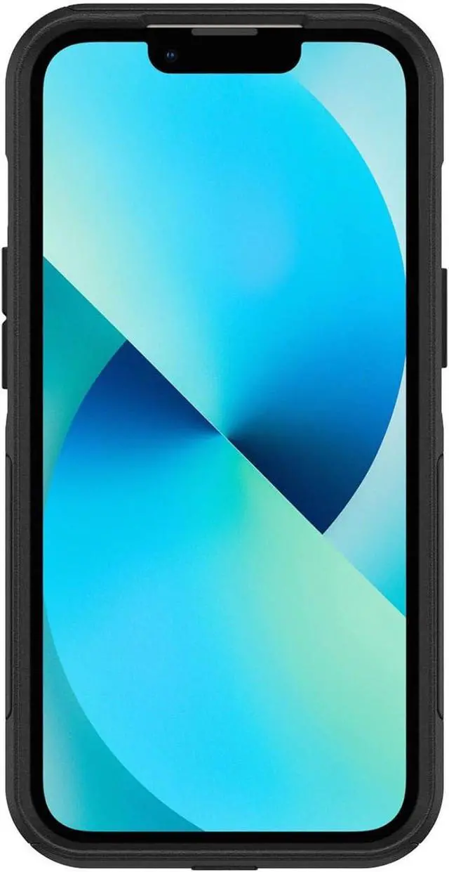 Alt view image 4 of 6 - iPhone 13 (ONLY) Commuter Series Case - Black Slim & Tough Pocket-Friendly with Port Protection