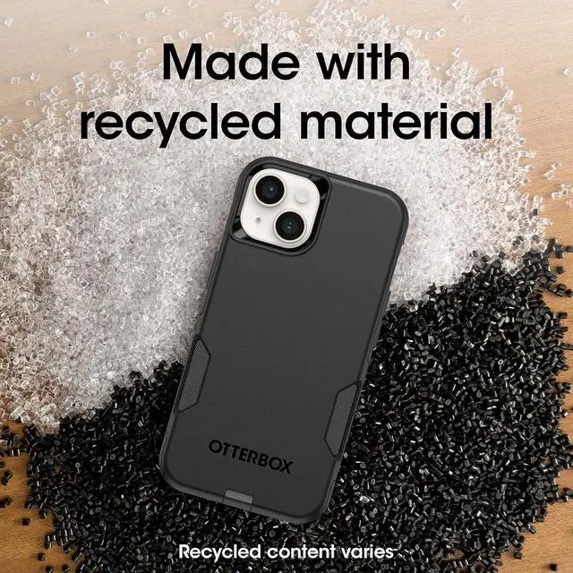 Alt view image 6 of 6 - iPhone 14 & iPhone 13 Commuter Series Case - Black Slim & Tough Pocket-Friendly with Port Protection