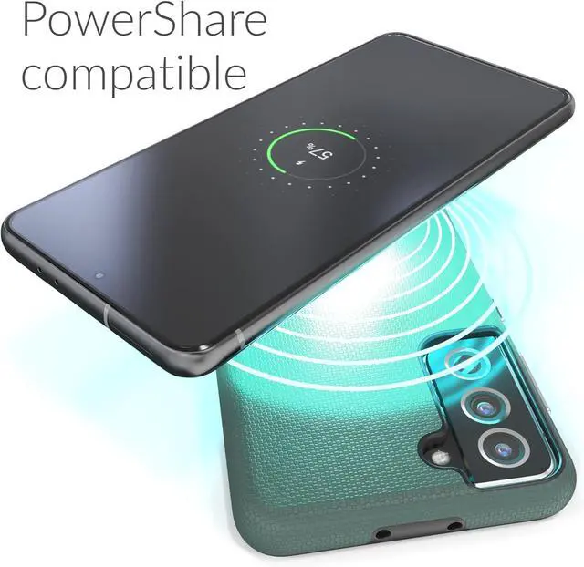 Alt view image 6 of 7 - Dual Guard for Galaxy S21 Case Shockproof Protection Dual Layer Case for  Galaxy S21 S21 5G (6.2 inch) - Forest Green