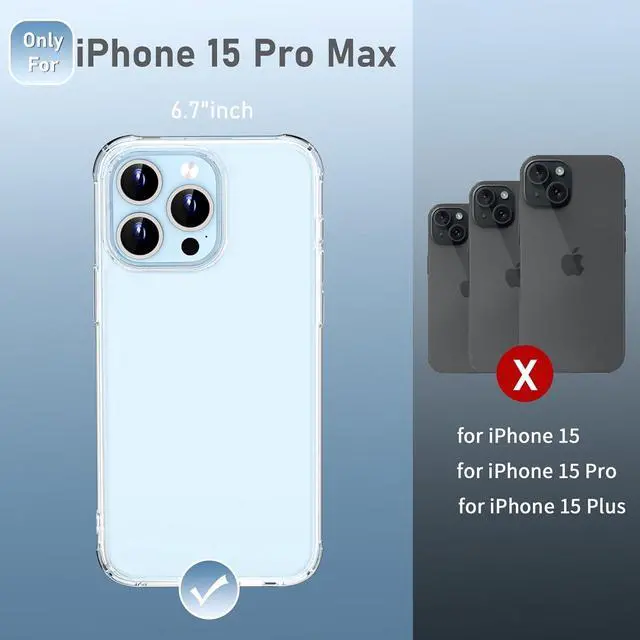 Alt view image 2 of 7 - for iPhone 15 Pro Max Case with Metal Stand Phone Case Clear with Double Ring Holder Finger Kickstand [Foldable & Adjustable] Shockproof Protective Cover - Transparent