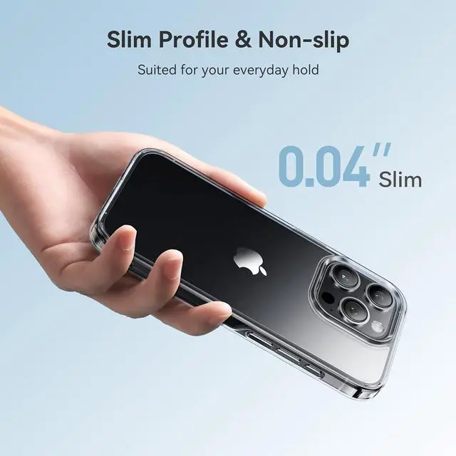 Alt view image 5 of 7 - for iPhone 12 Pro Max Case Crystal Clear [Not Yellowing][Military Drop Protection] Protective Shockproof for iPhone 12 ProMax Phone Case 6.7 inch Clear