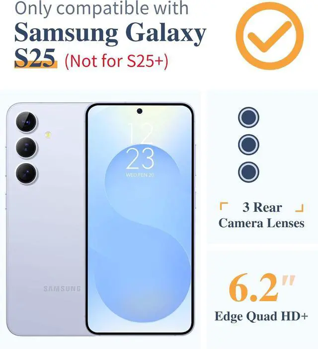 Alt view image 2 of 7 - for Galaxy S25 Case Clear Floral Slim Shockproof Protective Women Phone Case Non-Yellowing with Screen Protector & Camera Lens Protector for Galaxy S25 6.2 Floratopia/Colorful