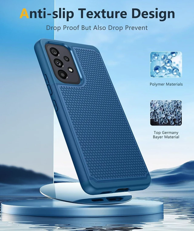 Alt view image 4 of 7 - for Galaxy A53-5G Phone Case: Dual Layer A53 5G Cover Blue