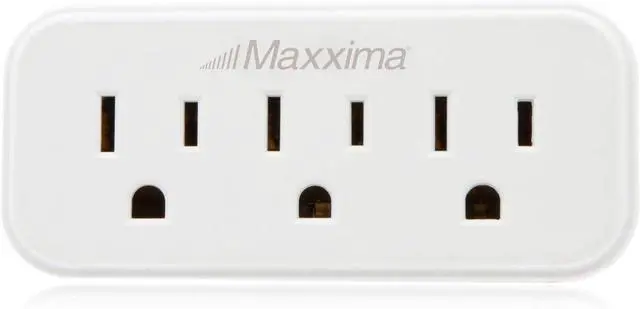 Alt view image 2 of 6 - 3 Grounded Multi Outlet Adapter Wall Plug - Outlet Extender Wall Tap Turns 1 Outlet into 3 Indoor 3 Way Plug Splitter - White - 4 Pack