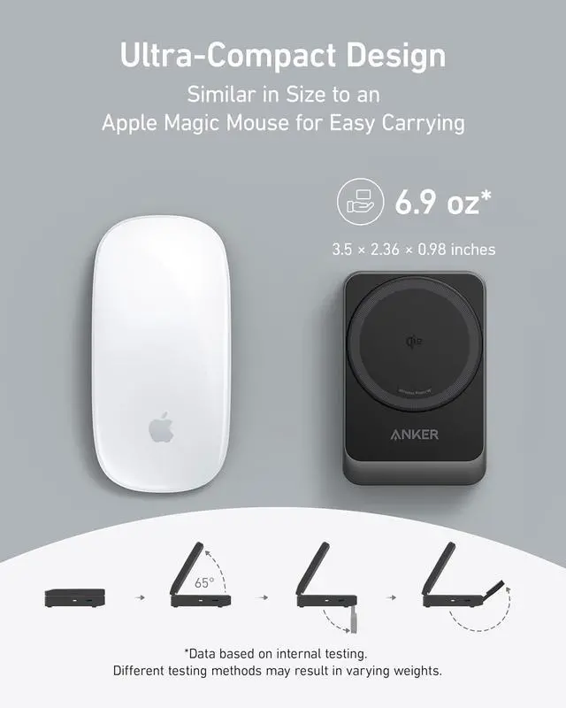 Alt view image 3 of 7 - Anker MagGo 3-in-1 iPhone 16 Charging Station, MagSafe-Compatible Wireless Charger Stand, Qi2 Certified 15W Foldable Charger for iPhone 15/14, AirPods, Apple Watch 9 (40W USB-C Charger Included)