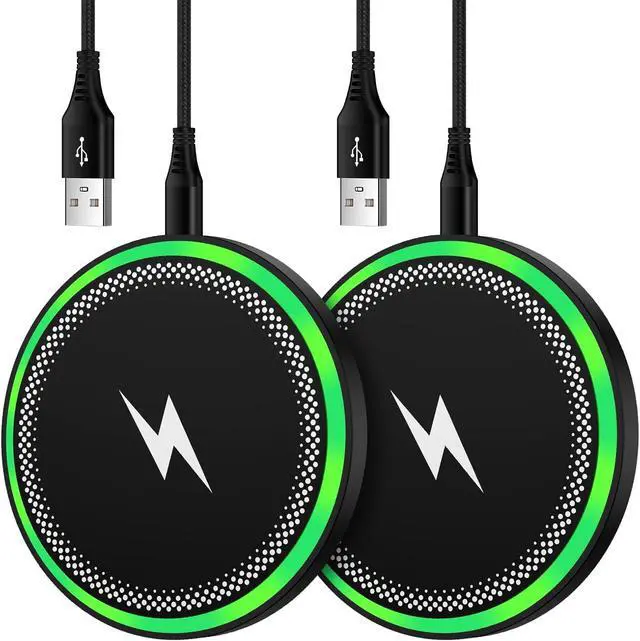 Main image of S25 Wireless Android Charger Fast Charging Pad for  Galaxy S25 Ultra/S24 Plus/FE/S23/S22/S21 2Pack 15W Fast Wireless Phone Charger Station for Motorola Edge 2024/G Stylus 5G/Razr 2024