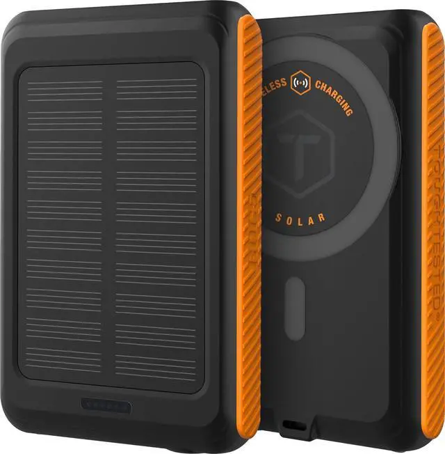 Main image of ROC 5 Solar Power Bank 5000mAh MagSafe Compatible Wireless Charger for iPhone 15/14/13 QC3.0 USB-C PD20W IP54 Rugged Outdoor Battery with 5-Year Warranty for Travel Camping