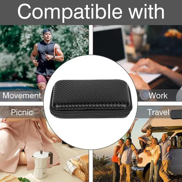 Alt view image 6 of 6 - Portable Solar Charger Storage Box Power Bank Hard Travel Case Compatible with Rasbes Solar Charger 38800mAh Compatible with Durecopow Solar Charger 20000mAh (Black)