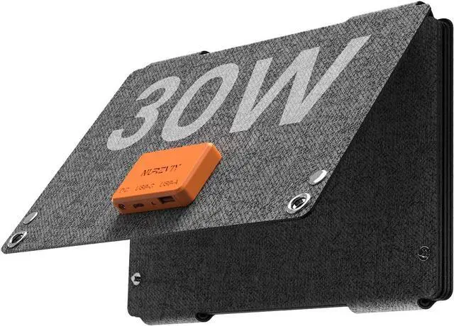 Main image of 30 Watt Solar Panel Portable Foldable Backpacking Solar Panel Charger with USB-A USB-C & DC Output IP67 Waterproof Fast Charging for Cell Phone Power Bank iPad Camping Hiking Outdoor