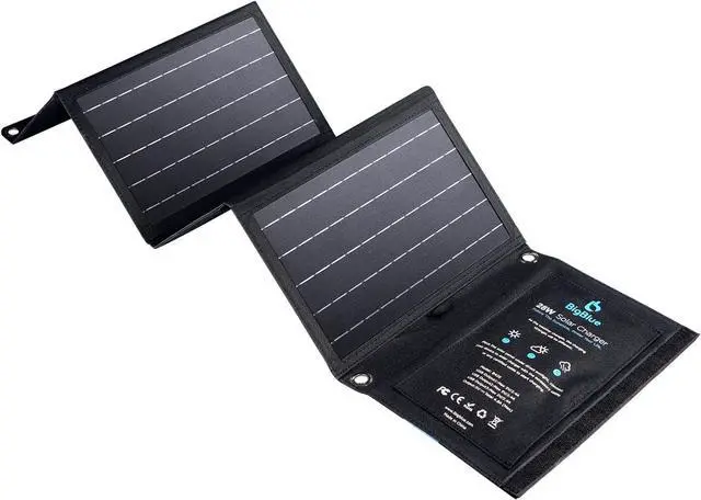 Main image of 28W Solar Charger with 3 USB Ports(5V/4.8A Max in Total) Portable Solar Phone Charger Foldable Camping Solar Panels Compatible for iPhone 11/Xs/XS Max/XR/X/8/7 iPad Galaxy S9/S8 LG etc