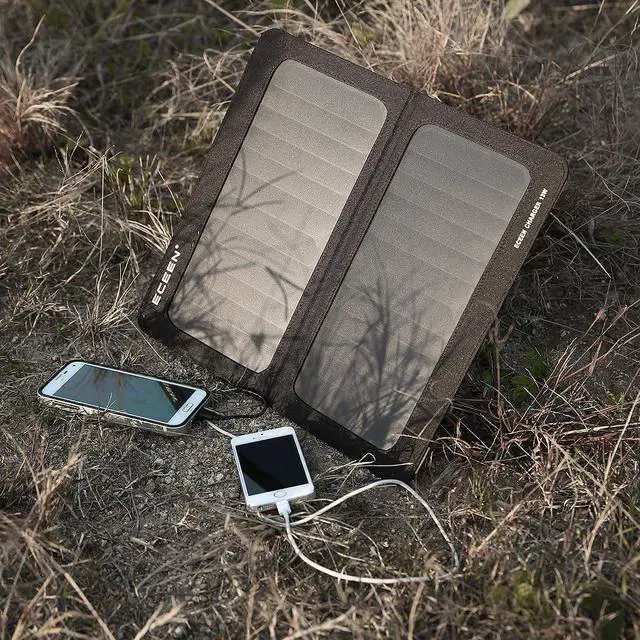 Alt view image 5 of 7 - Solar Phone Charger for iPhone 13W Portable Solar Charger with Kickstand for iPhones Smartphones Tablets GPS Units Speakers Gopro Cameras and Other Devices Camping Gadgets Emergency Kit