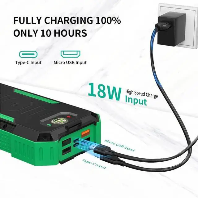 Alt view image 6 of 7 - Solar Charger Power Bank 40000mAh Portable Wireless Charger 22.5W Fast Charging&15W Wireless Charging External Battery Pack with USB C for Cell Phones Solar Panel Charger and Dual Flashlight
