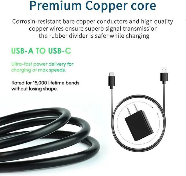 Alt view image 3 of 5 - Wall Charger for ORORO Charger Omnipod 5 Omni pod 5 USB Charging Cable Cord  TV Remote Charger Replacement  Solar Cell Remote  Frame TV Remote Rechargeable Heated Vest Power Cord