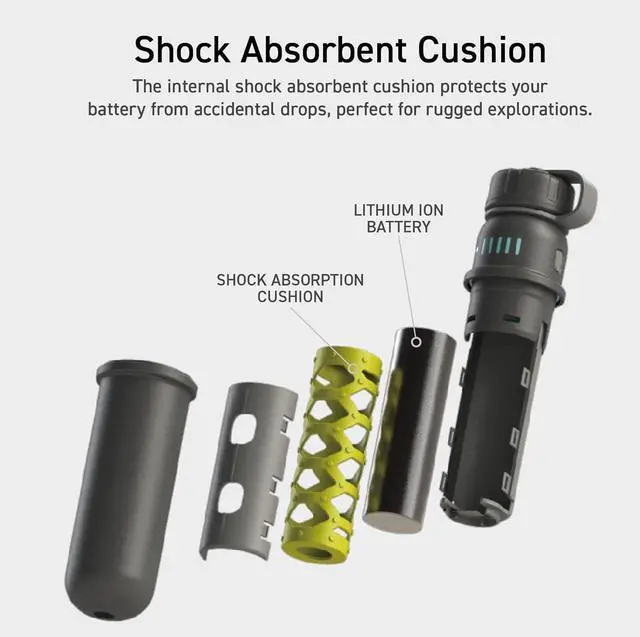 Alt view image 5 of 7 - ELECOM NESTOUT Portable Charger, 5000mAh Outdoor Battery Power Bank, 15W USB-C Fast Charging, Waterproof IP67, Durable Shockproof, Battery Pack for Phone Tablet Hiking Travel Camping (Black, 5000mAh)