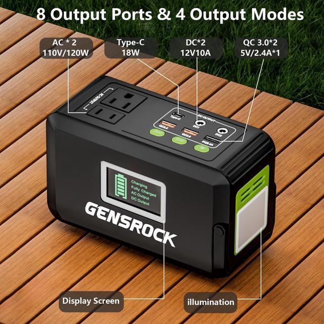 Alt view image 4 of 7 - Portable Power Bank 24 000mAh Portable Laptop Charger with 150W Peak AC Outlet 8-Port Compatible with iPhone Series MacBook   for Outdoor Camping Home Office Emergency.