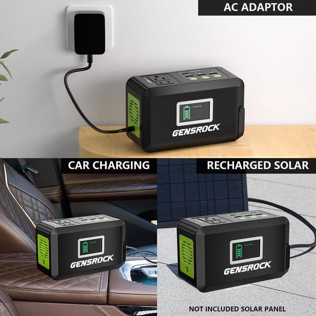 Alt view image 7 of 7 - Portable Power Bank 24 000mAh Portable Laptop Charger with 150W Peak AC Outlet 8-Port Compatible with iPhone Series MacBook   for Outdoor Camping Home Office Emergency.
