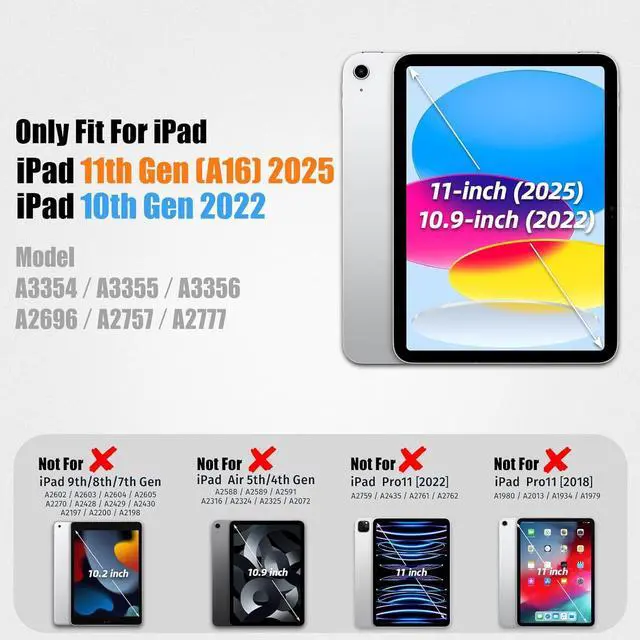 Alt view image 7 of 7 - Case for iPad mini 5/4 with Screen Protector Pencil Holder [360 Rotating Hand Strap] & Stand, Drop-Proof Case for iPad mini 5th/4th Generation 7.9 inch (Black+Red)