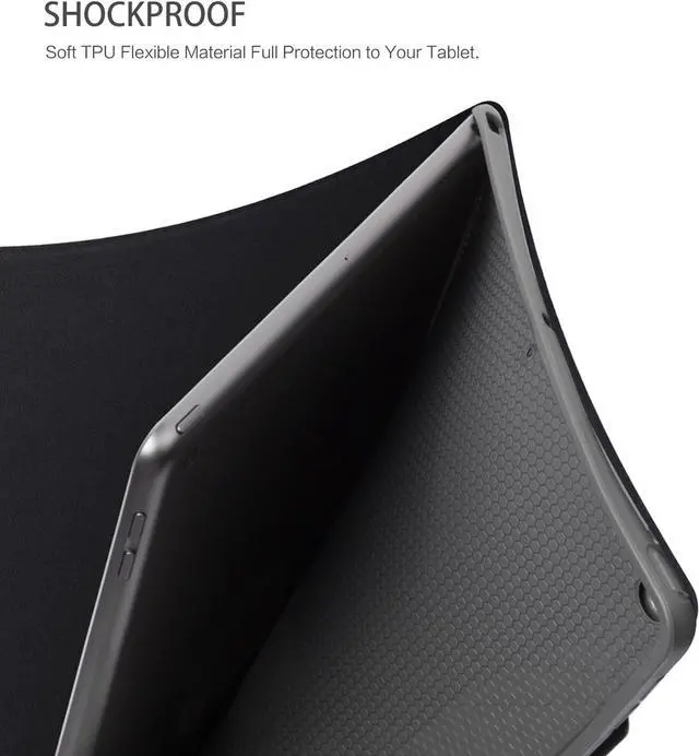 Alt view image 5 of 7 - for iPad 9th Generation Case Case for iPad 8th Generation iPad 7th Generation Case for iPad Case 9th Generation 10.2 Inch Multi-Angle View Adjustable Stand Auto Wake/Sleep Lady with Fan