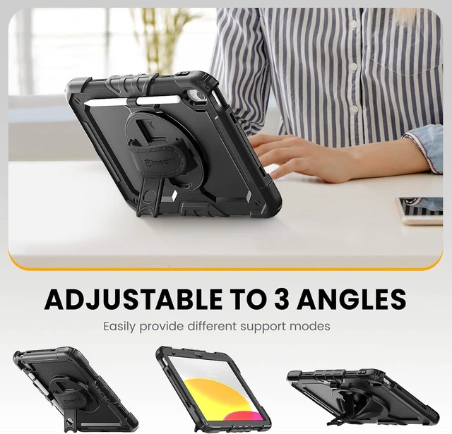 Alt view image 3 of 7 - Timecity for iPad 9th/ 8th/ 7th Generation Case with Screen Protector