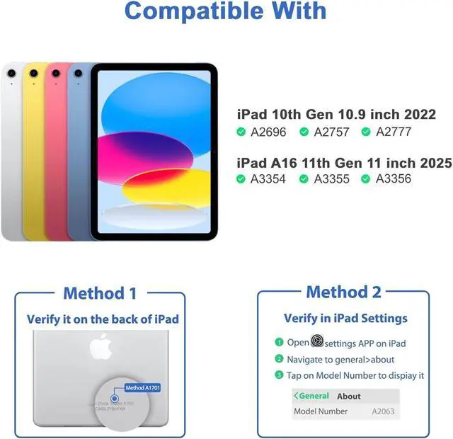 Alt view image 2 of 7 - Shockproof Case for iPad 11th Gen 11 A16 2025 iPad 10th Gen 10.9 Rugged Case with Screen Protector 360° Rotating Handle & Stand Shoulder Strap Pencil Holder for Men Kids Camouflage