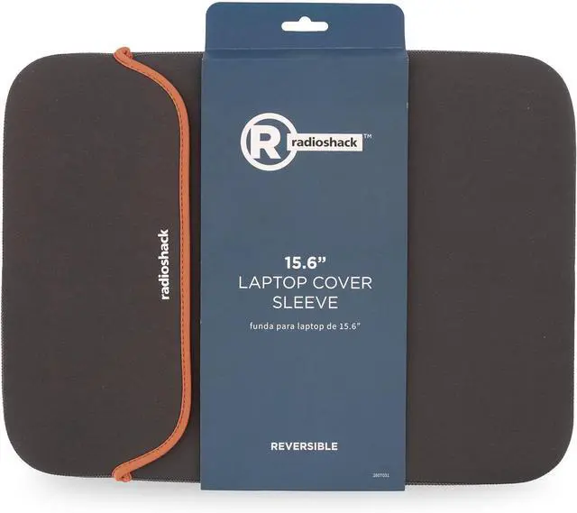 Alt view image 2 of 7 - RadioShack Laptop Sleeve 15.6 Inch Reversible Slim Laptop Carrying Case Provides Versatile Protection for 15.6-Inch Laptops and Tablets with Capacity for Multiple Devices Gray