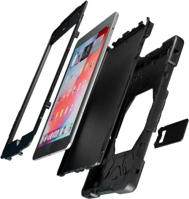 Alt view image 5 of 6 - Astra Gen 1 - LED Illuminated - Full Body Protective Case - iPad 9th/8th/7th Generation Case (2021/2020/2019) 10.2 - Shockproof Rugged Cover with Built-in Stand - LED Lights On/Off Switch