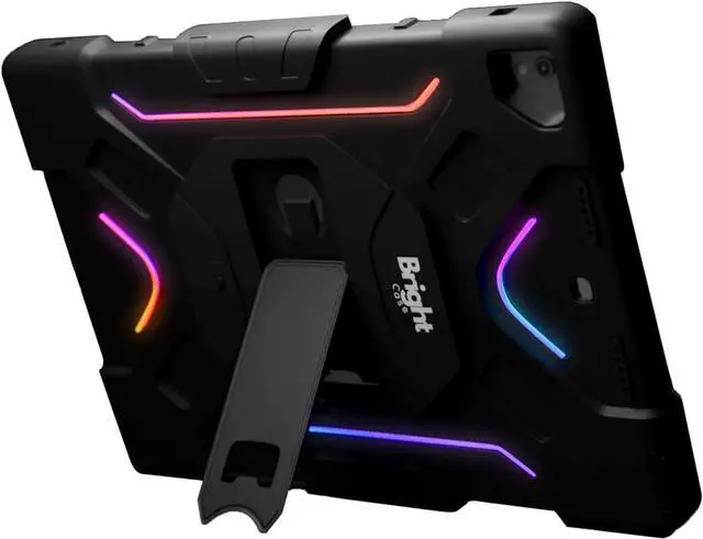 Alt view image 4 of 6 - Astra Gen 1 - LED Illuminated - Full Body Protective Case - iPad 9th/8th/7th Generation Case (2021/2020/2019) 10.2 - Shockproof Rugged Cover with Built-in Stand - LED Lights On/Off Switch