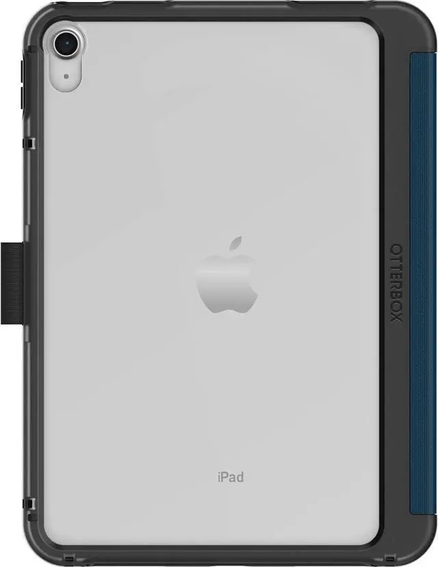 Alt view image 4 of 7 - Symmetry Folio Series case for iPad (A16) & iPad 10th Gen - Coastal Evening (Clear/Black/Blue) Ultra-Sleek Design Multiple Viewing Positions Magnetic Sleep/Wake Cover