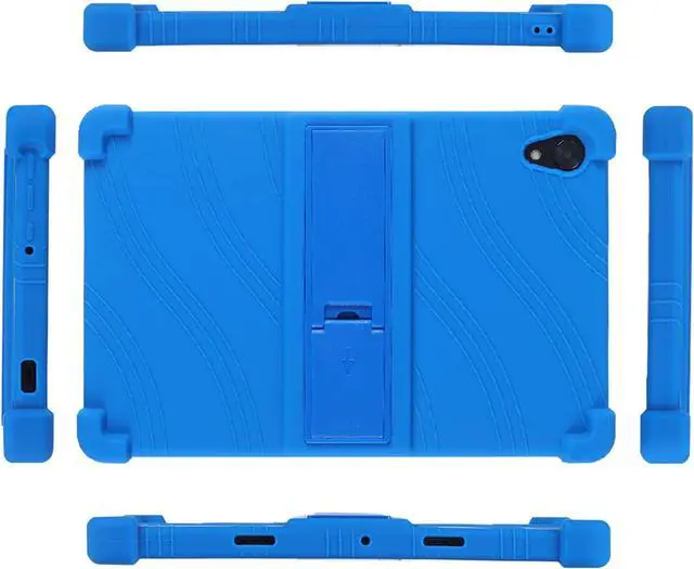 Alt view image 7 of 7 - Case for Urao C107 Tablet Kids Friendly Soft Silicone Adjustable Stand Cover for Urao C107 10.1 inch Tablet (Black)