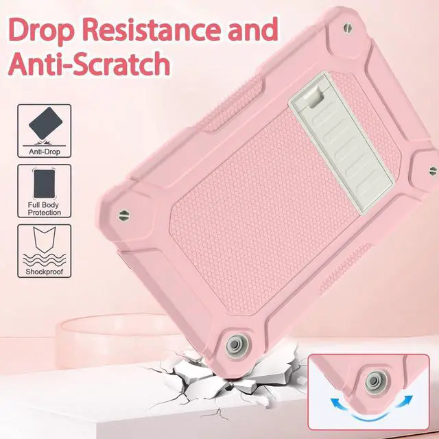 Alt view image 5 of 7 - for  Galaxy Tab A9+ Plus Case 11 Inch 2023 (SM-X210/X216/X218) Heavy Duty Shockproof Protective  Galaxy Tab A9+/A9 Plus Tablet Case Pink