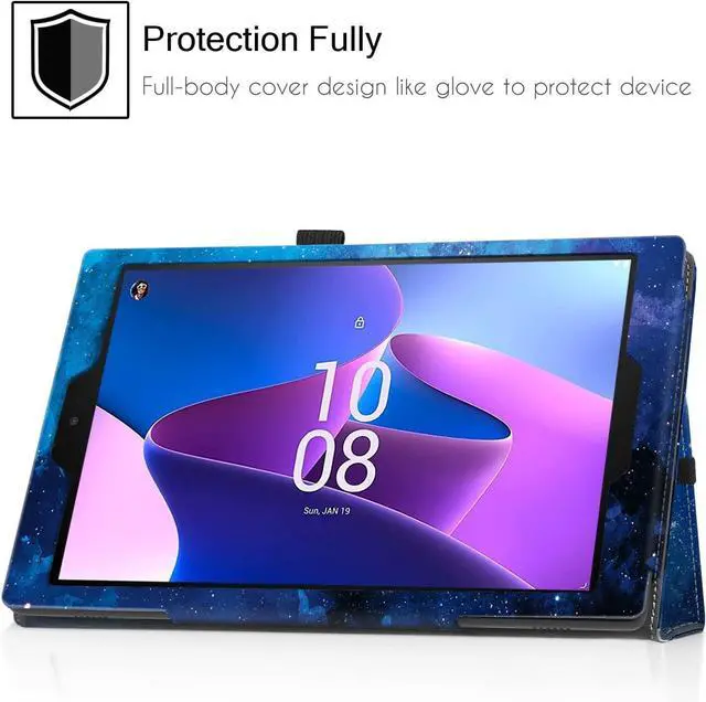 Alt view image 4 of 7 - Folio Case Cover for 10.1 Fire HD 10 Tablet (Previous 9th / 7th / 5th Generation 2019/2017 /2015 Release) (BlueSky)